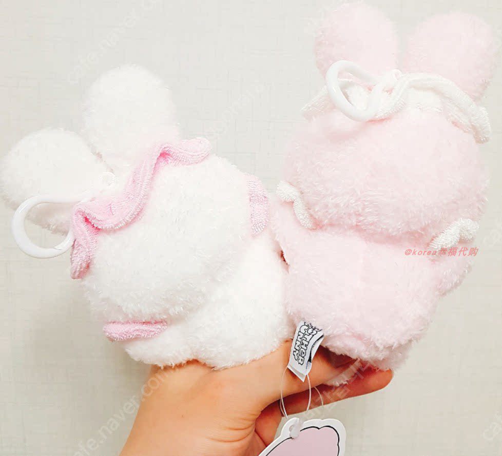 粉兔现货韩国正品estherbunny兔子毛绒玩具洗面娃娃公仔毛绒布艺类