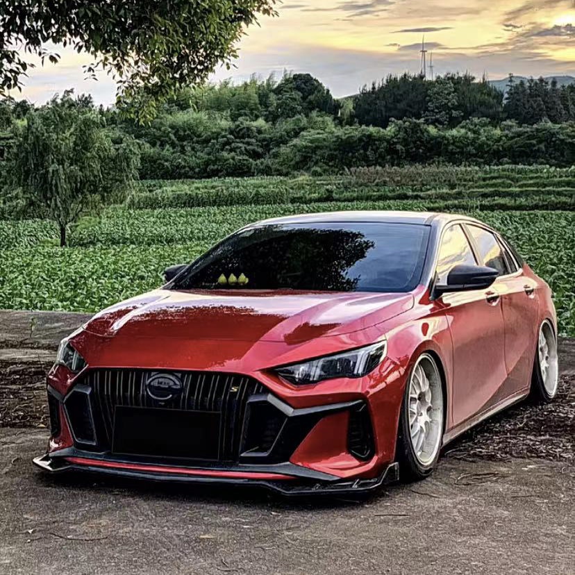 改装21款广汽传祺影豹前铲前唇装小包围打孔汽车包围