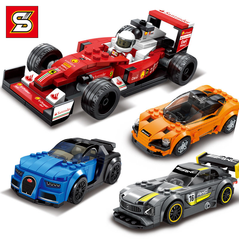 乐高小型积木玩具福特野马汽车系列拼装装小盒装塑料积木