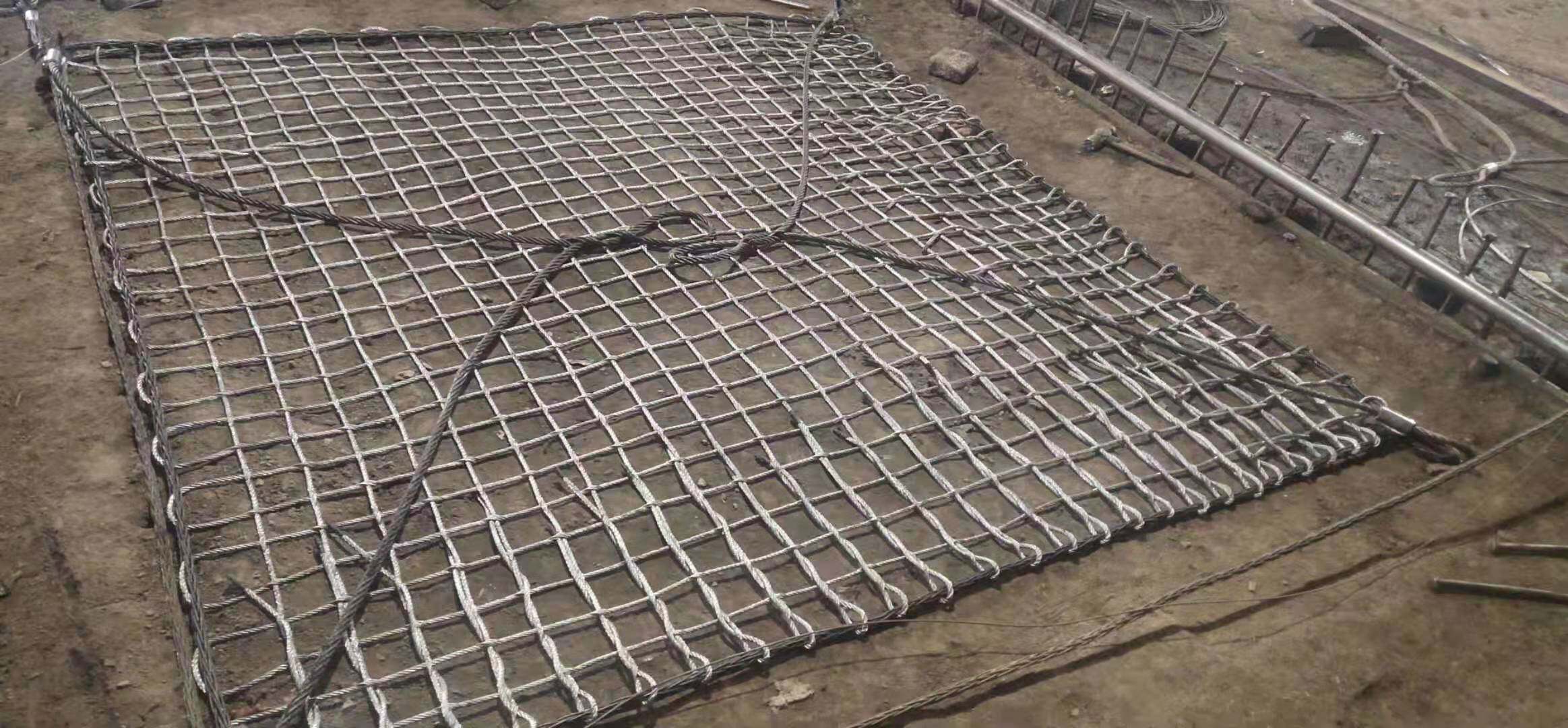 吊装绳带船用钢丝吊网装卸尼龙平网安全防护防坠安全网