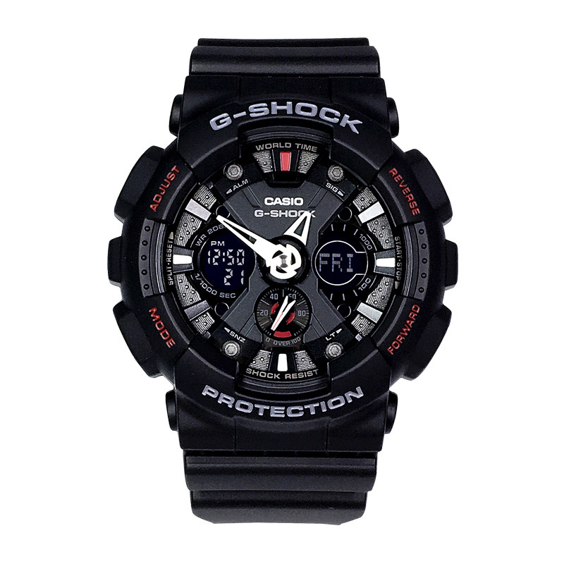 casio卡西欧g-shock运动表盘手表ga-120-1a防震日韩腕表
