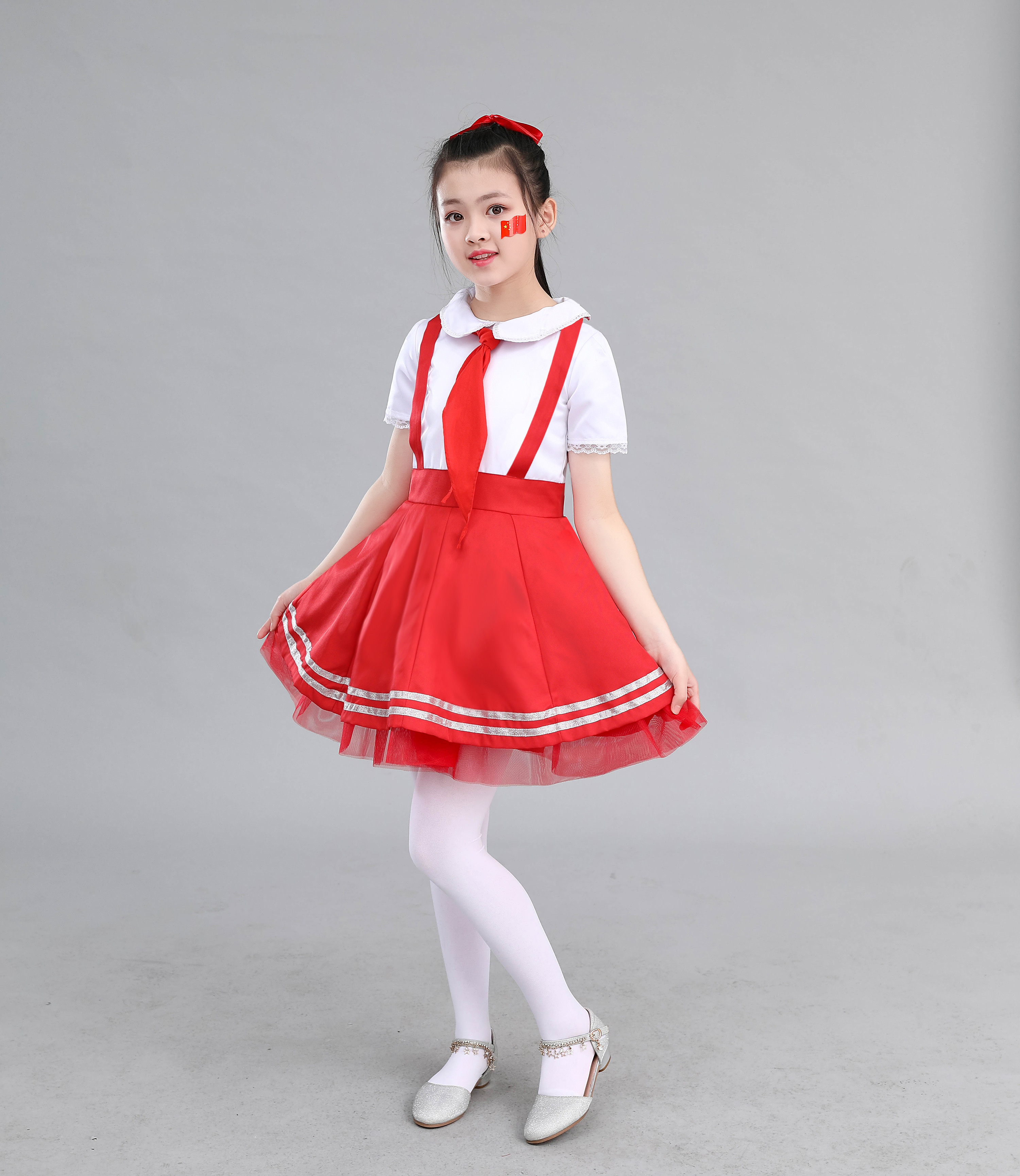 六一我和我的祖国合唱团服装中小学生红领巾朗诵少先队员儿童演出服