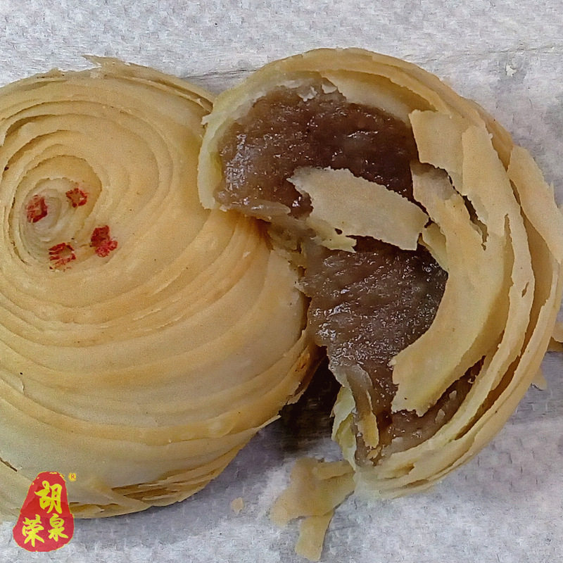 潮州特产牌坊街胡荣泉朥饼泥月饼绿豆饼红豆饼潮汕小吃手工老式