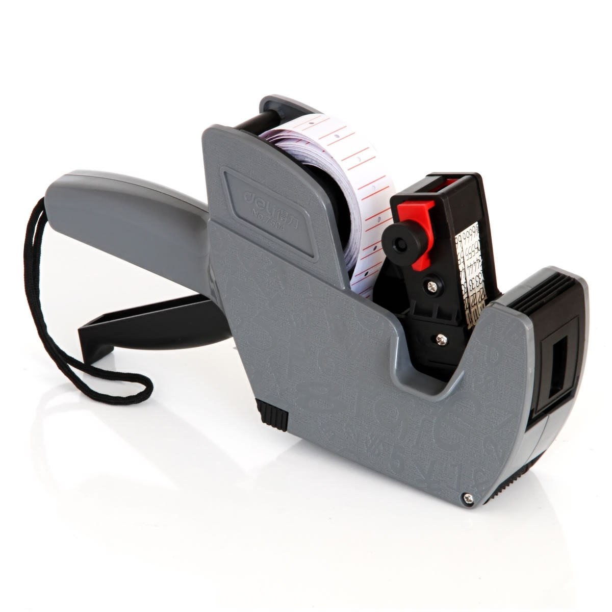 得力标价机7504打码机8位单排超市价格标签打价打码机