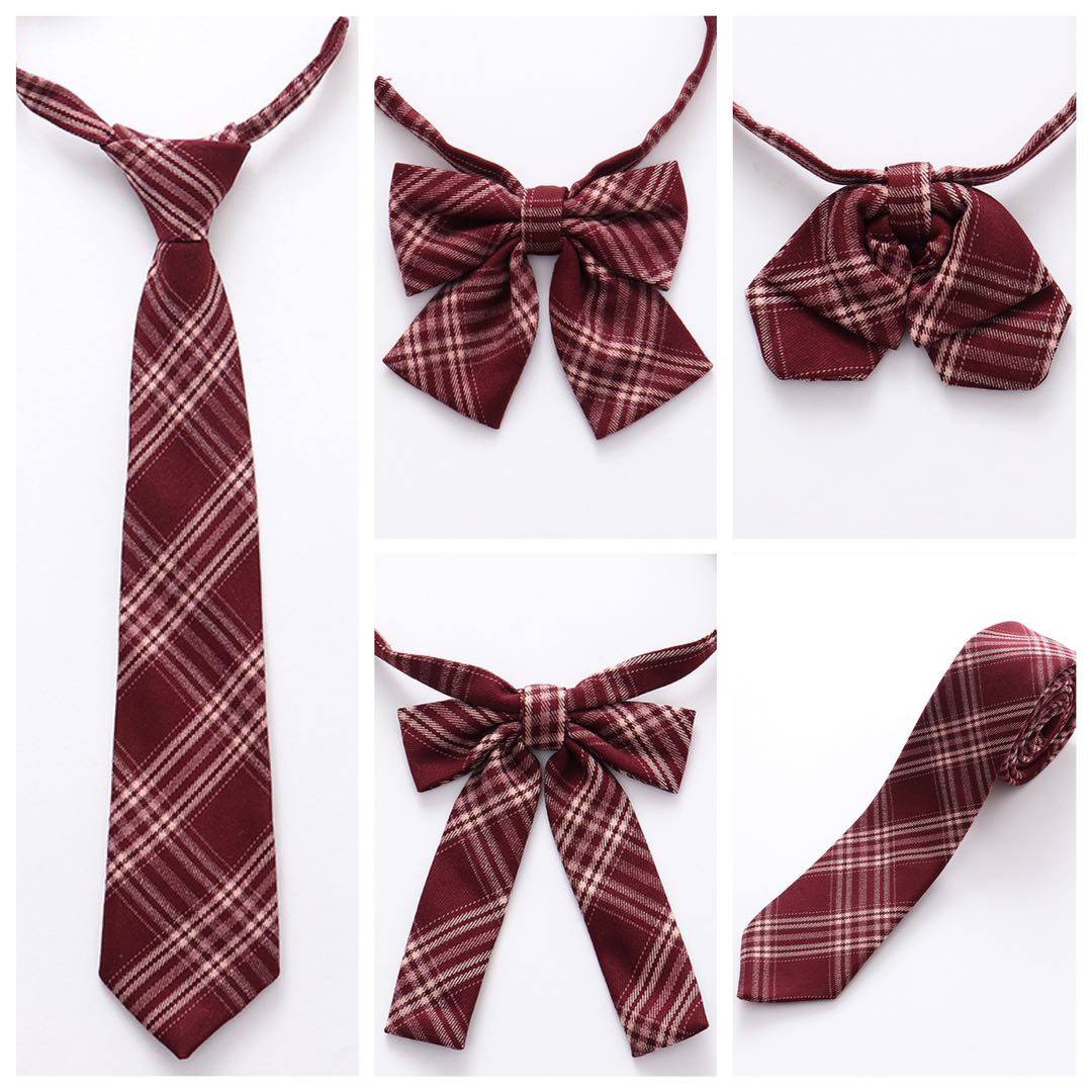 领带沙华同格领结苋红可调调节免打山楂树手打领带