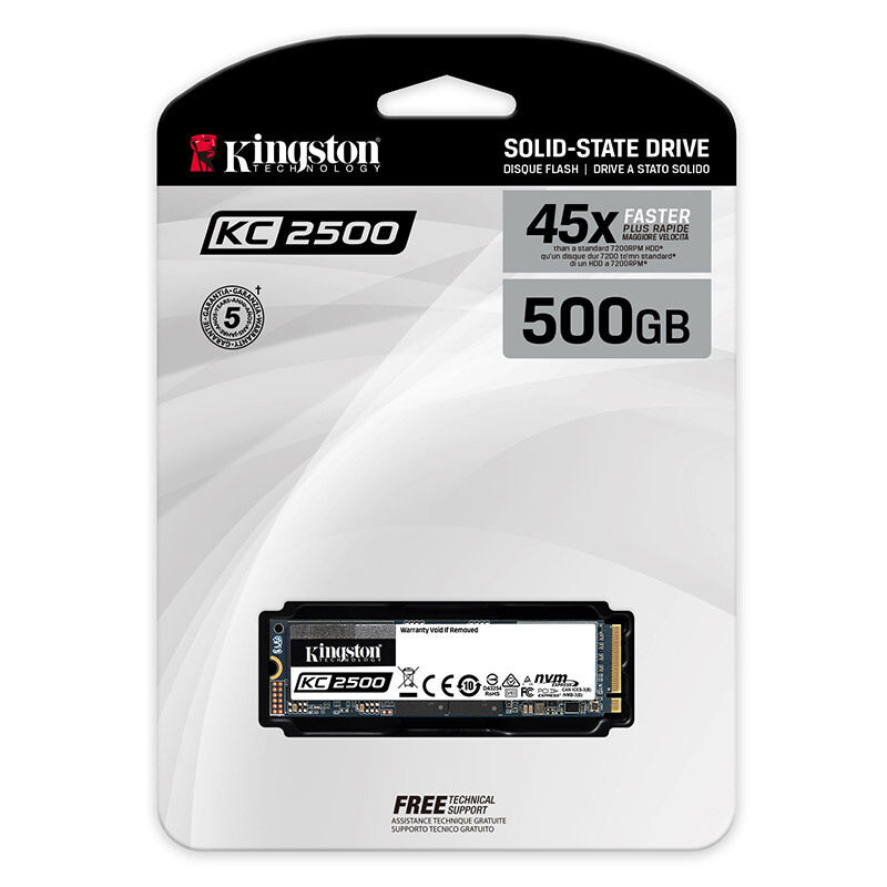 金士顿kc2500250g500g1tm.2固态硬盘nvmepcie固态硬盘