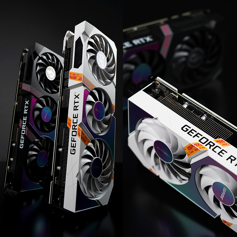 七彩虹rtx 3060显卡ad火神ultra oc白色台式电脑游戏显卡3060ti - 和