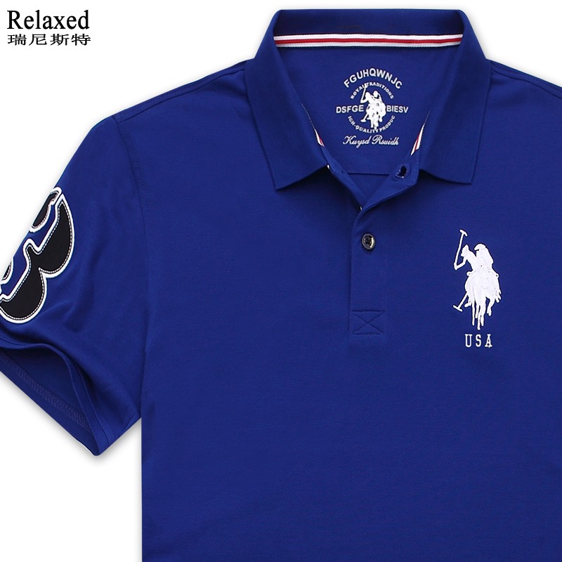 户外透气纯棉高尔夫球衣服男装品牌翻领短袖恤速高尔夫服装