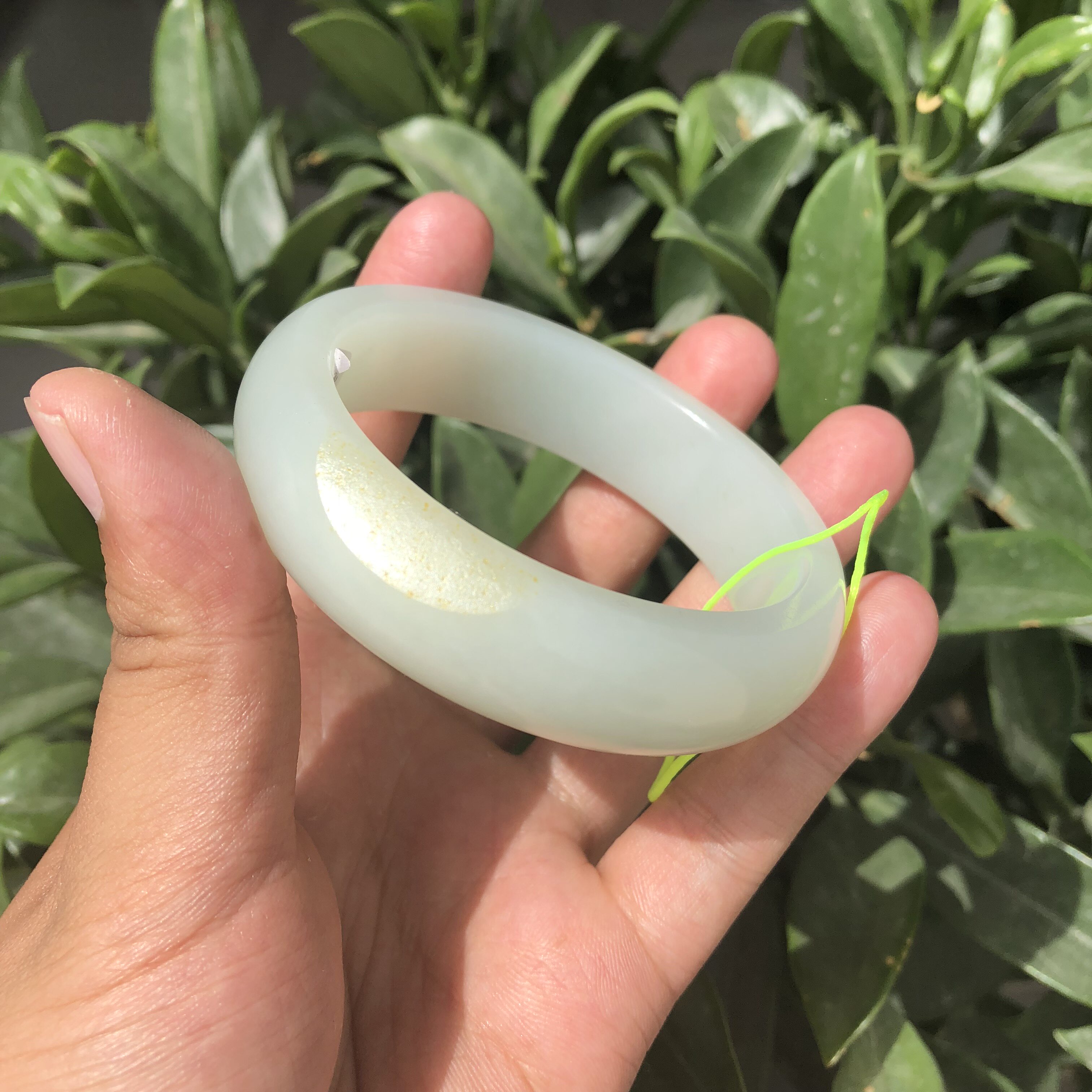 保真和田玉手镯山流水手镯白玉镯子肉质细腻油润致密57 58