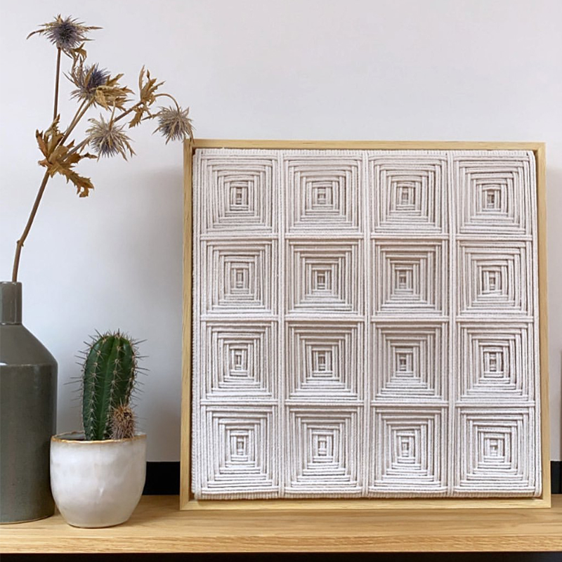 纤维艺术经纬编织手工织造挂毯现代装饰画酒店挂毯