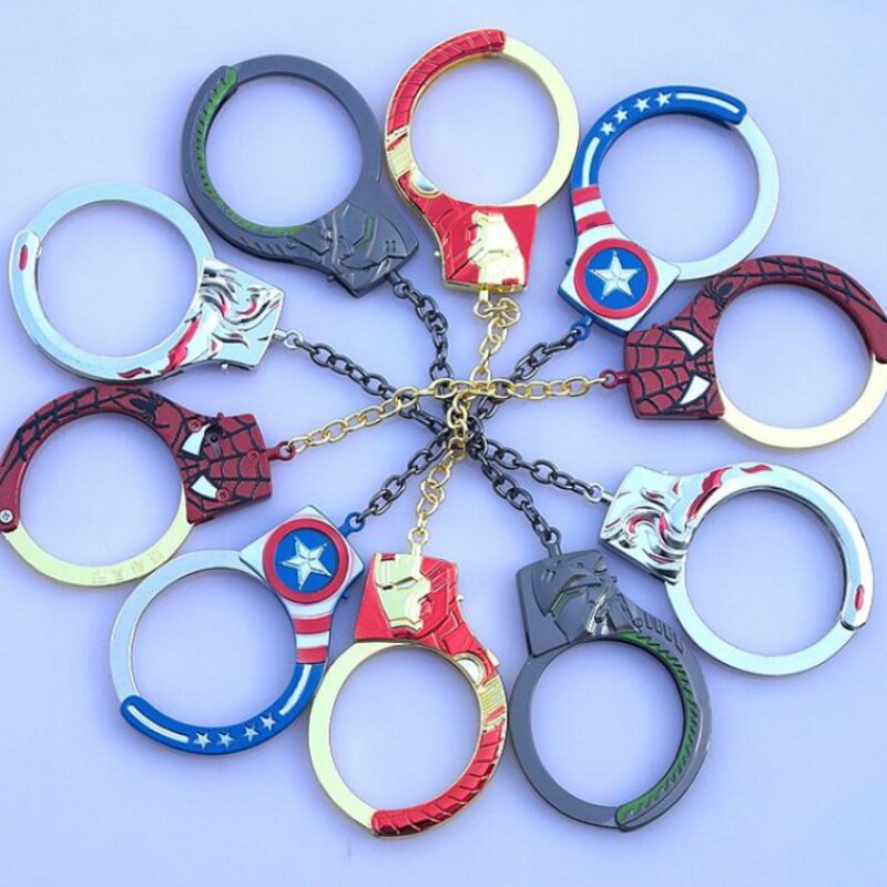 小孩手铐儿童玩具手扣囚犯游戏手拷蜘蛛侠美国队长cos游戏