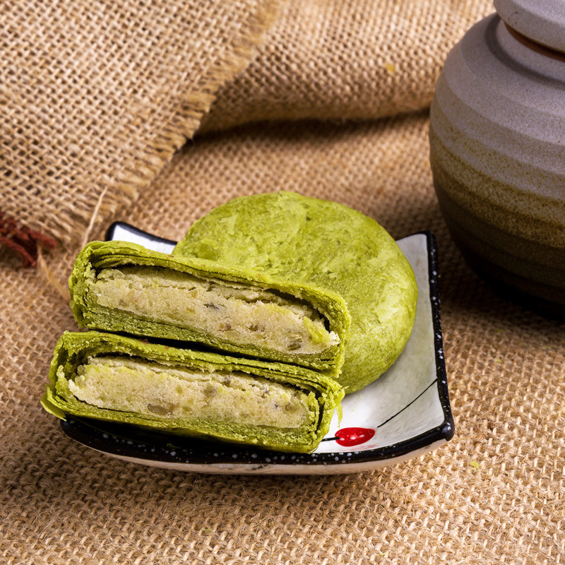 知味观龙井茶酥 绿豆味传统糕点心茶点杭州特产礼盒小吃美食150g