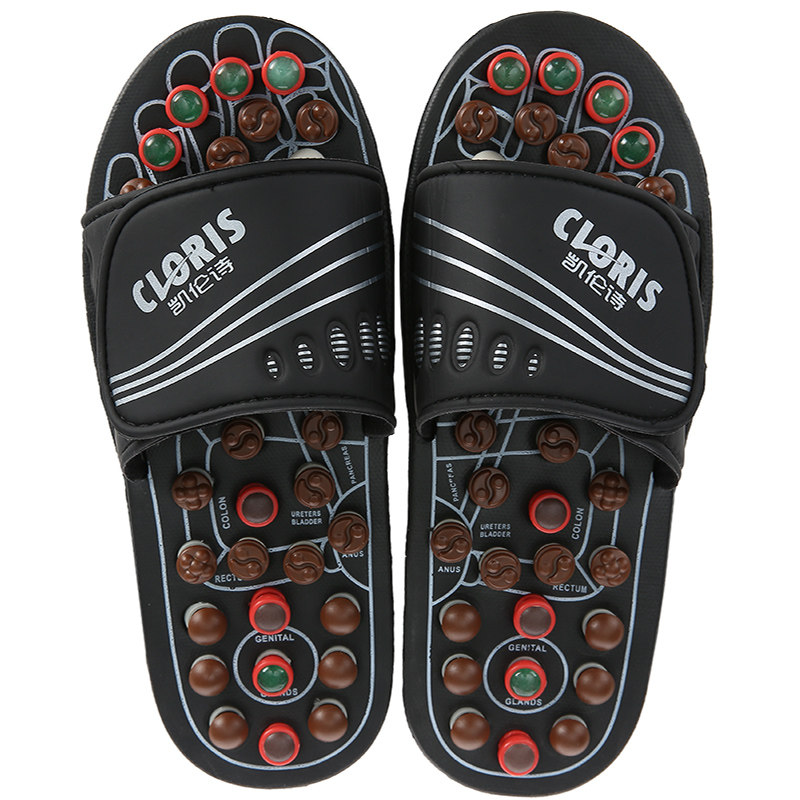 cloris凯伦诗按摩拖鞋防滑男女鹅卵石室内脚底足底居家凉拖