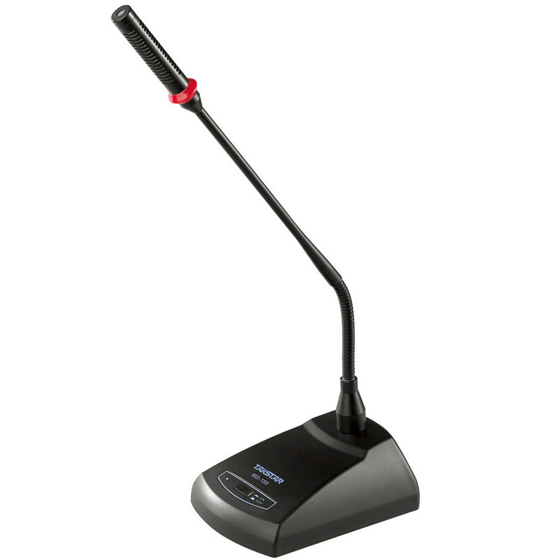 189专业会议话筒有线台式 鹅颈广播桌面讲台演讲电脑麦克风 得胜ms