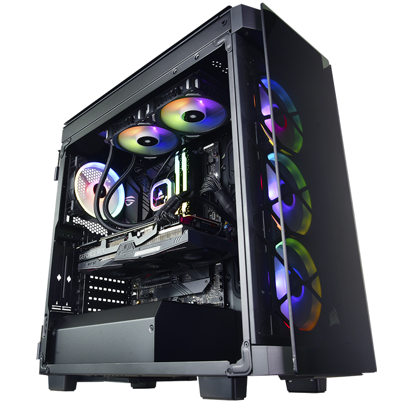 美商海盗船i710700kfrtx309024g水冷diy台式主机diy兼容机