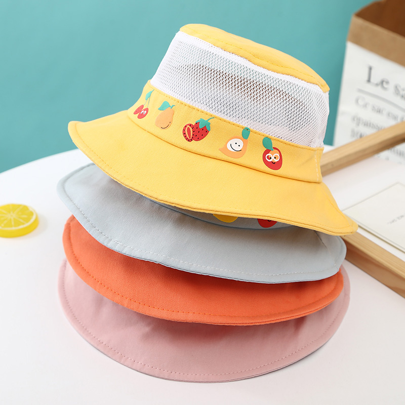 男女儿童遮阳帽防晒晒太阳网眼透气气盆24岁宝宝帽子