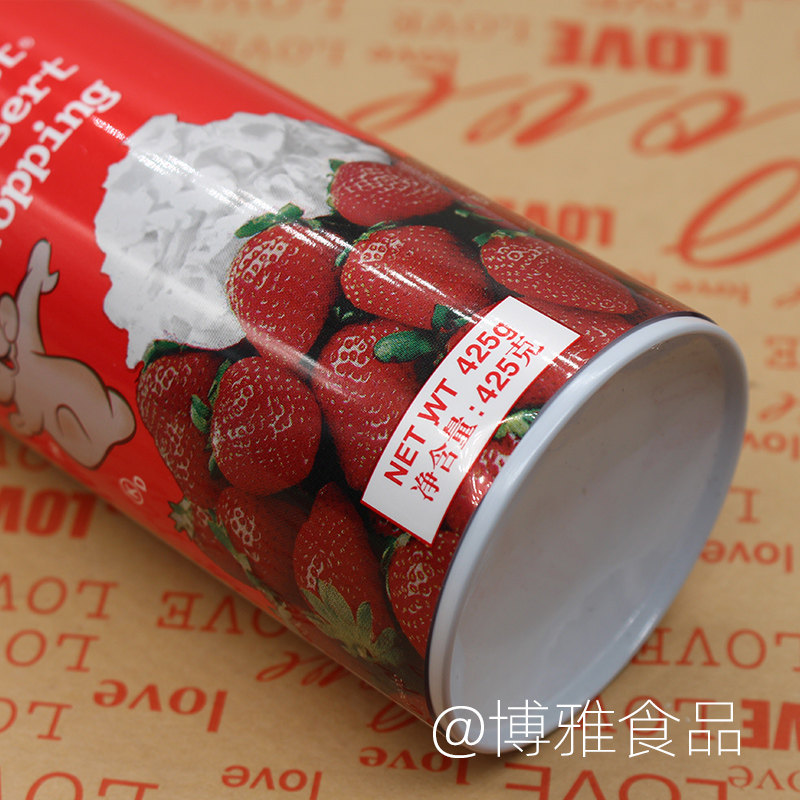 爱护喷射奶油425g罐装动物性蛋糕裱花烘焙原料奶油