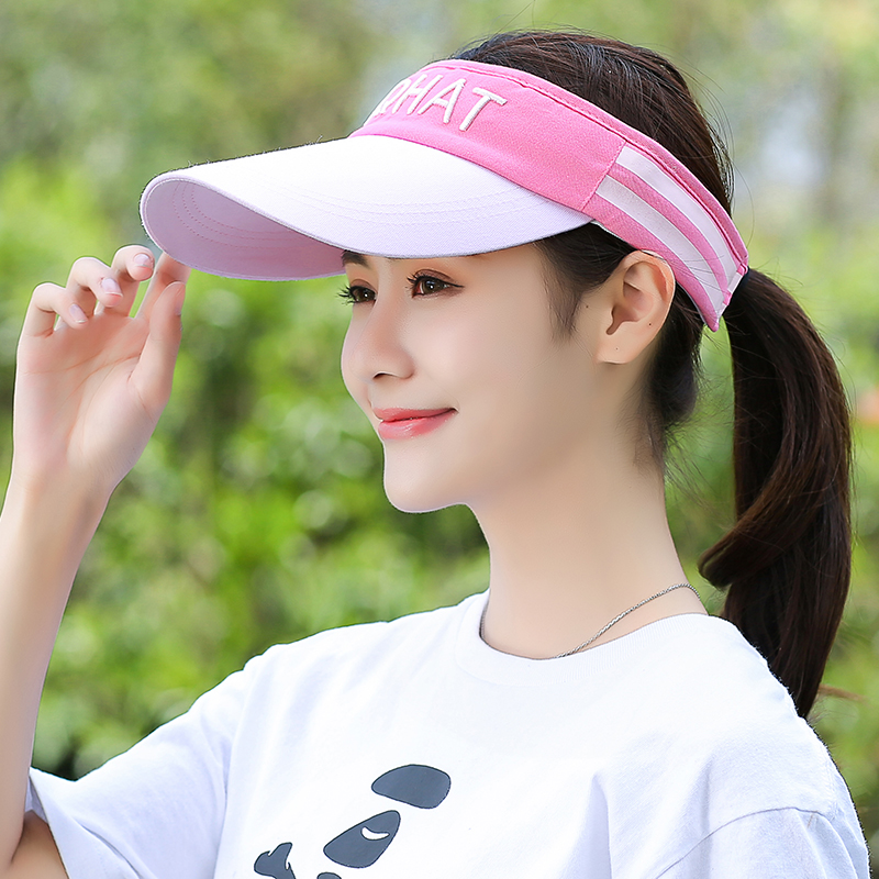 帽子女夏天百搭时尚遮阳女士鸭舌太阳帽运动帽户外跑步空顶防晒帽