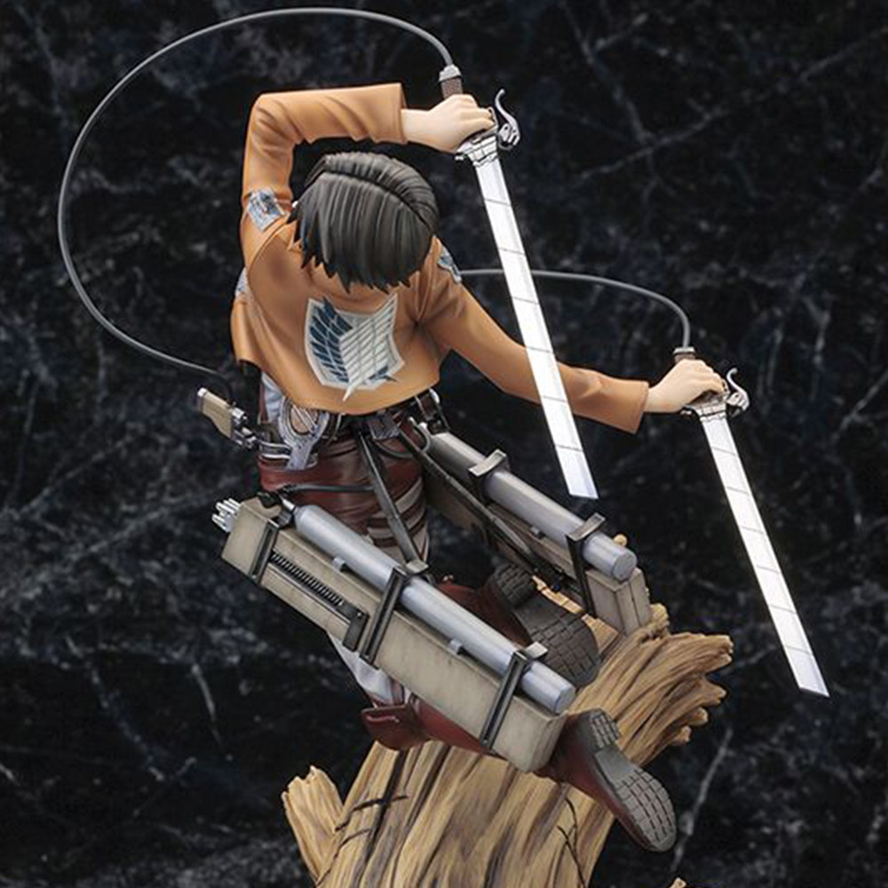 进击巨人利威尔手办兵长树枝战斗盒装公仔优质手办