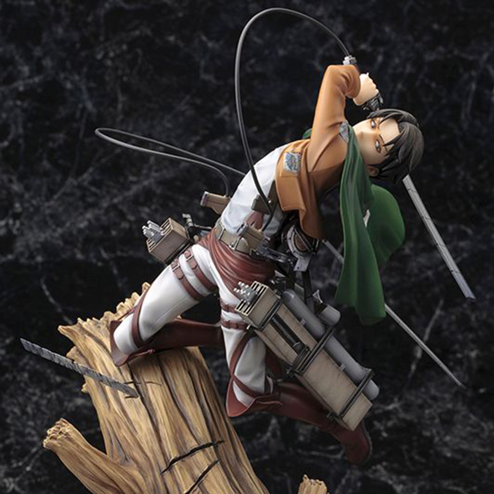 进击巨人利威尔手办兵长树枝战斗盒装公仔优质手办