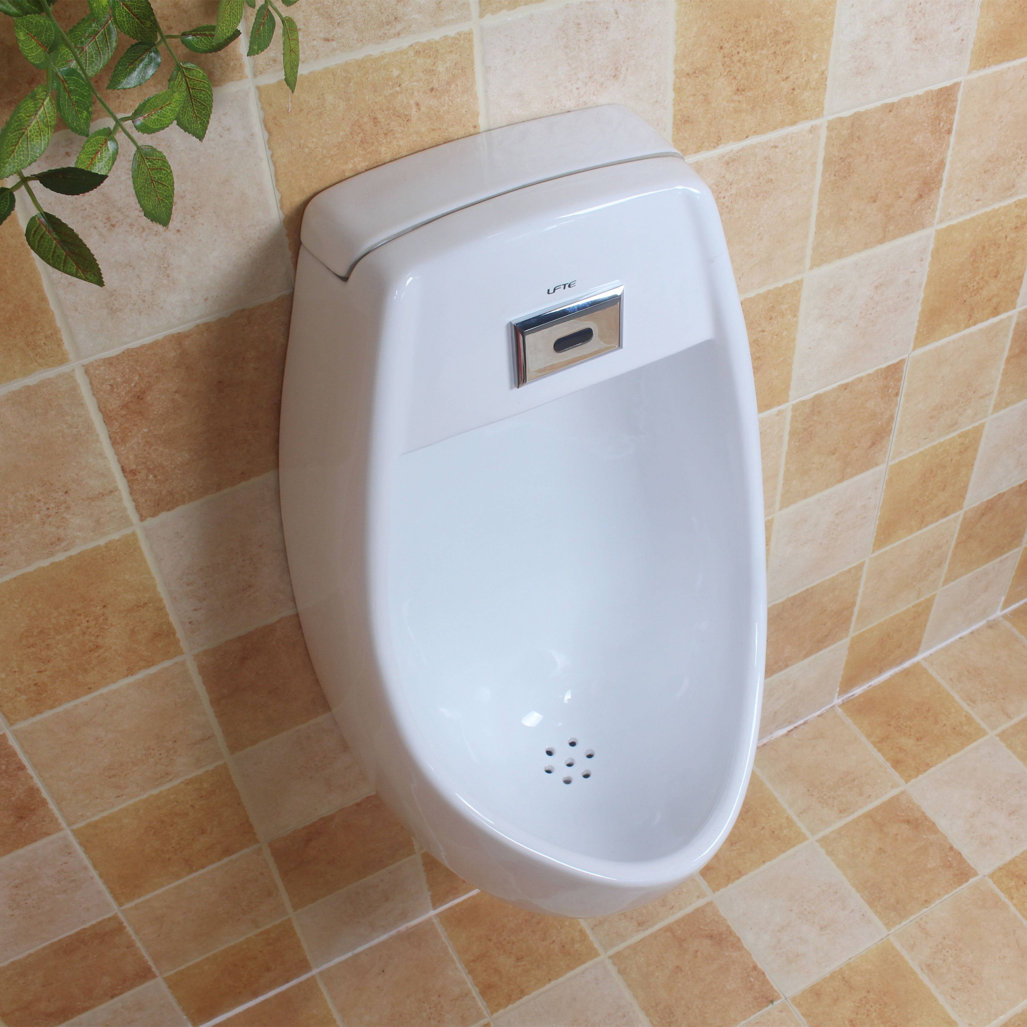 卫生间陶瓷感应小便便池男厕所家用自动冲水挂墙一体感应式小便斗
