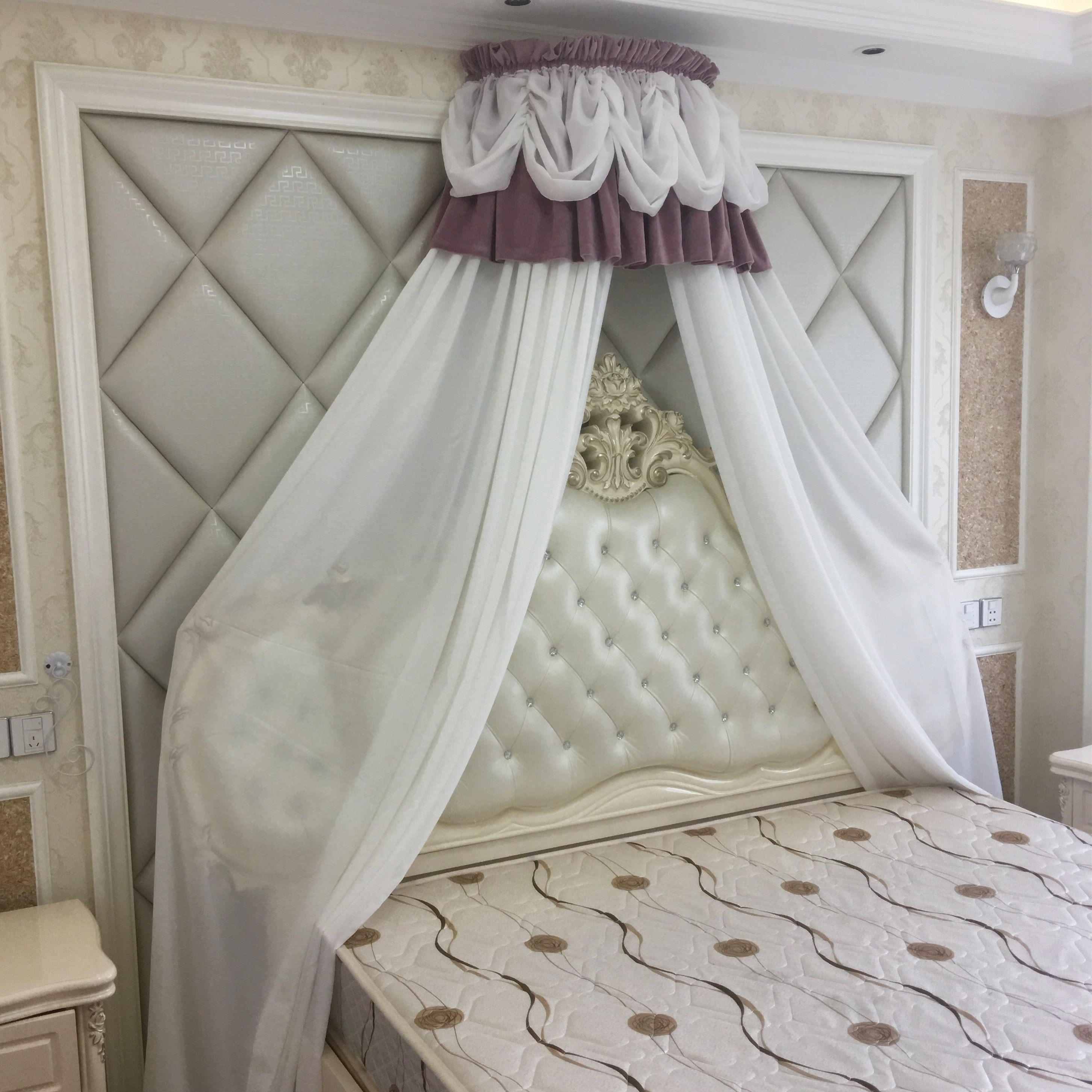 韩式心儿纱送床幔公主女孩儿童少女ins宫廷床幔