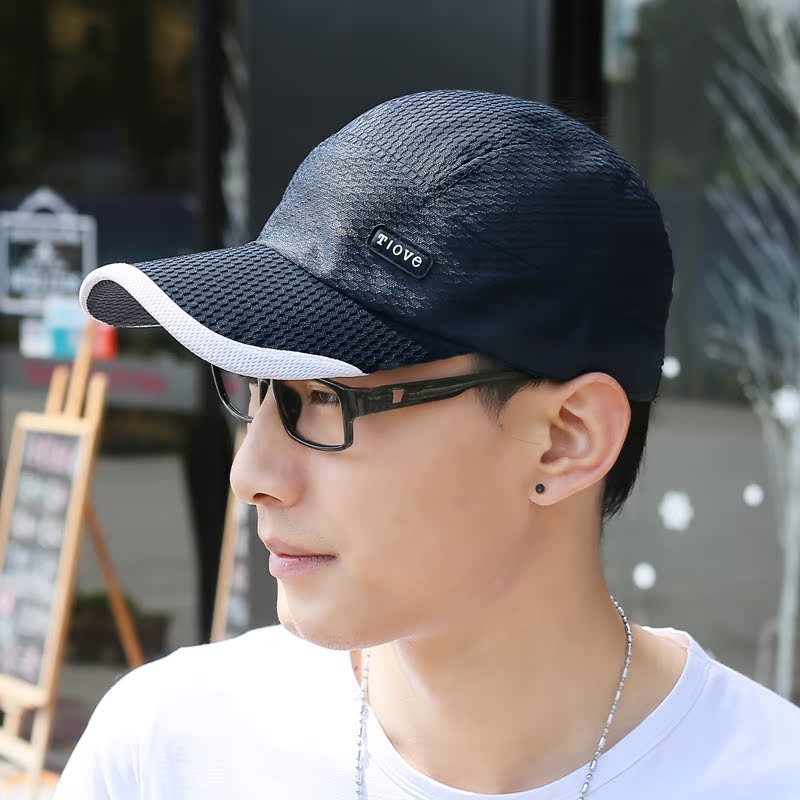 棒球帽子男夏天韩版潮防晒太阳帽户外速干透气运动休闲网纱遮阳帽