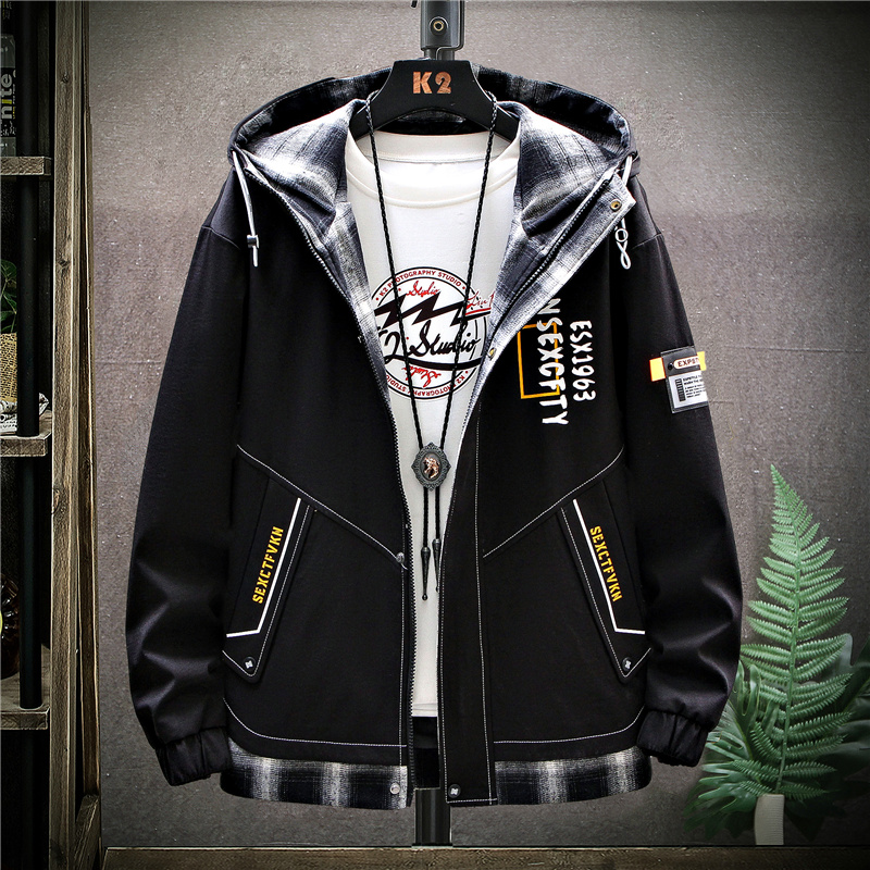 青少年春季夹克男孩春秋款初中高中学生潮流大童男装春装帅气外套