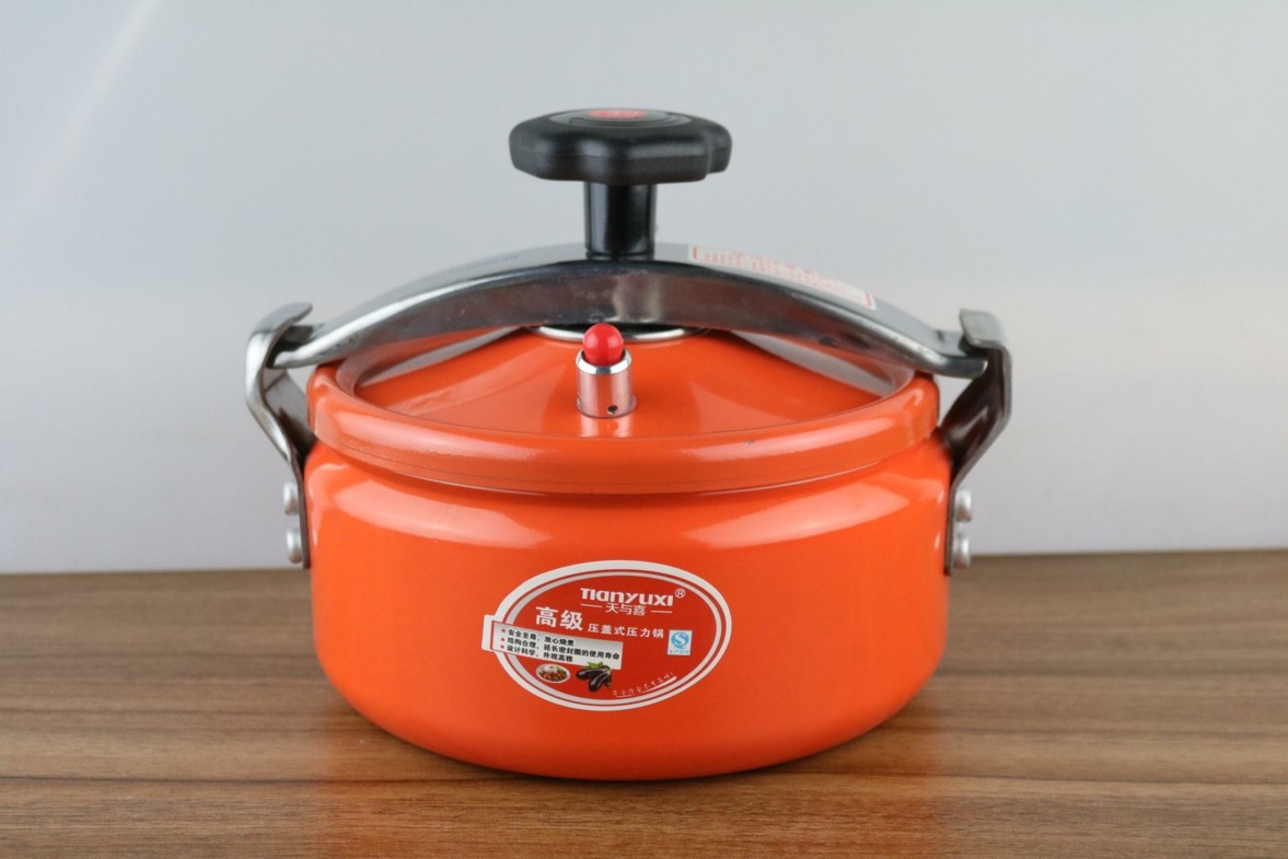 酒店防爆彩色高压锅迷你小型压力锅家用燃气电磁炉压力锅