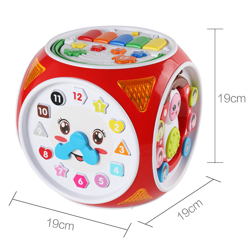 宝丽六面体儿童早教益智玩具1-3岁婴儿故事事机6-12个月建构