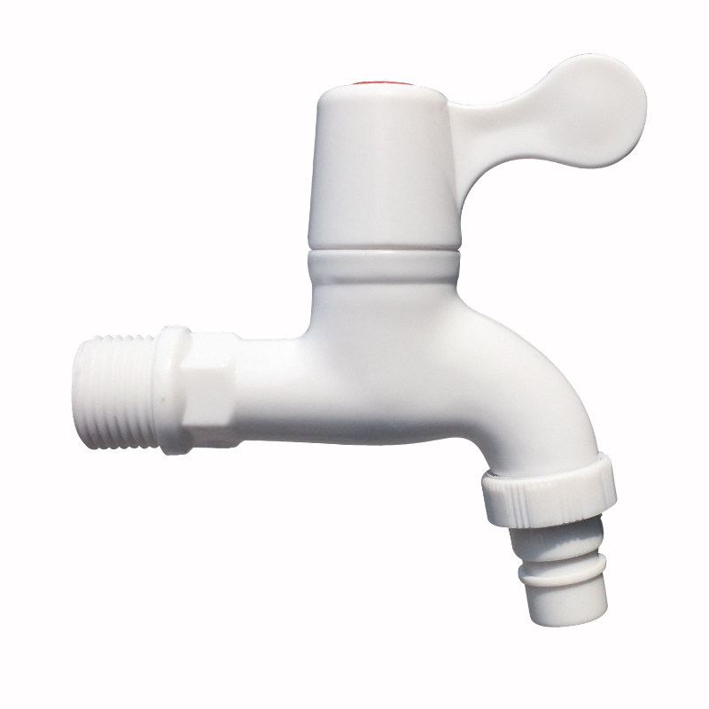 水龙头胶水塑料洗衣机角阀4分6分家用塑胶pvc洗衣机龙头