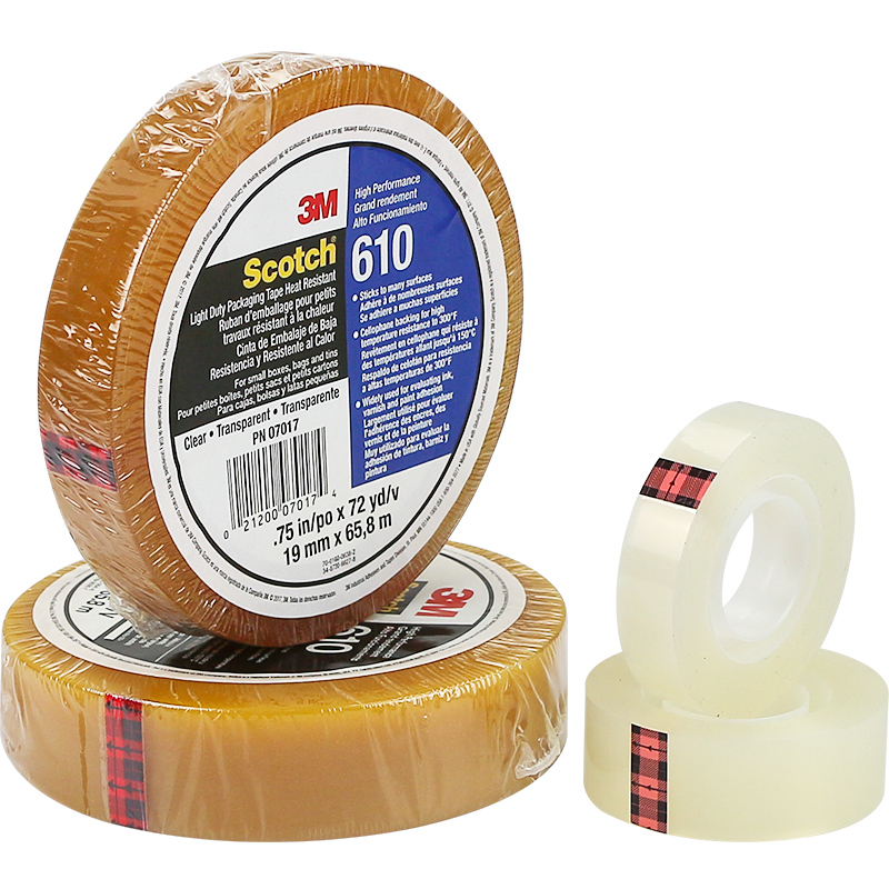 胶带3m思高scotch百格附着力测试透明单面胶纸胶带