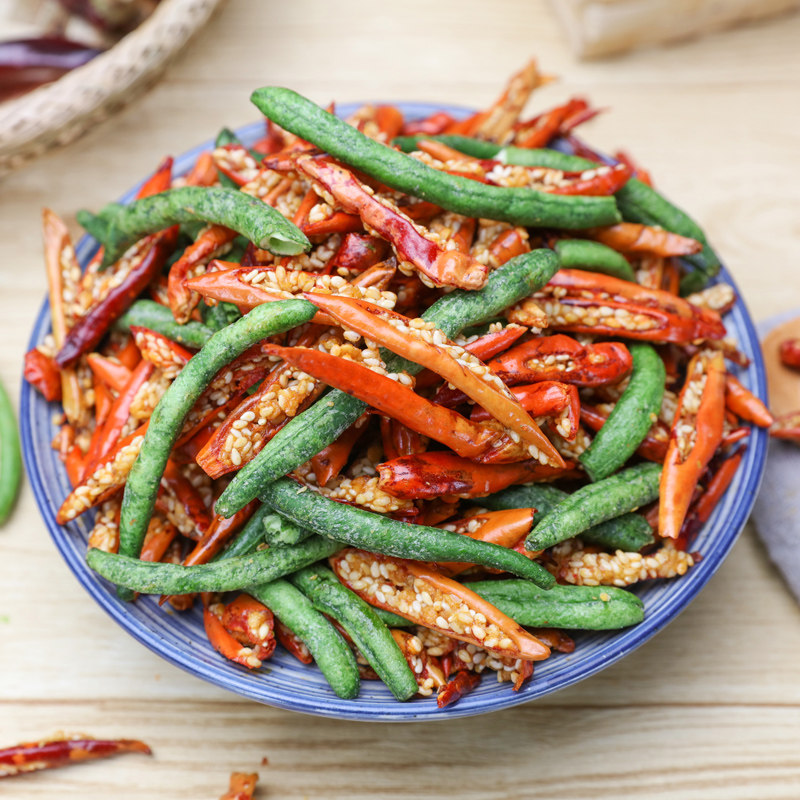 陈大妈刀豆下酒零食蔬果混合辣椒干脆蔬菜脆即蔬果干