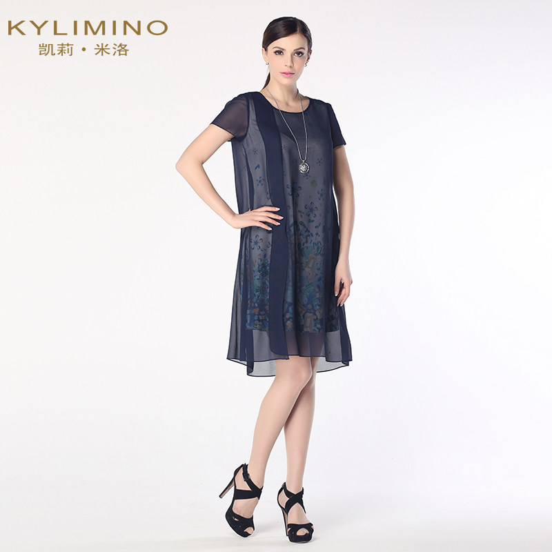 kylimino凯莉米洛夏装新款两件件套雪纺女式连衣裙连衣裙