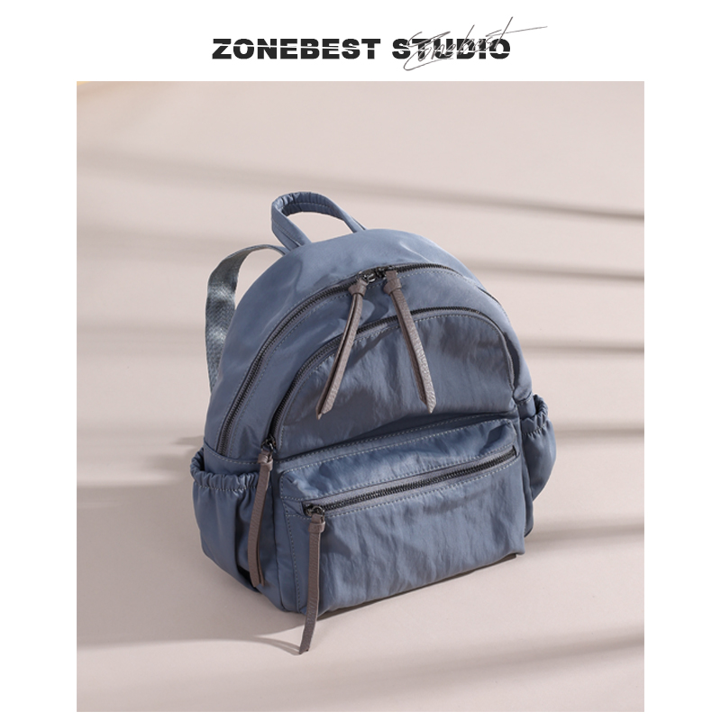 日系双肩包2022年新款女 韩版百搭ins超火防水大容量原宿学生背包