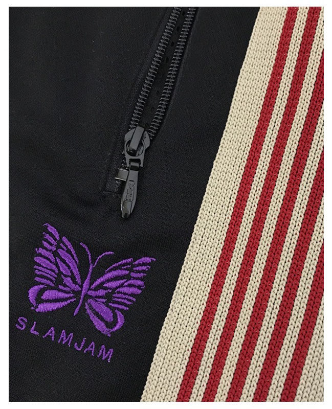 新款needlesawge蝴蝶刺绣宽松裤子运动高街休闲休闲裤