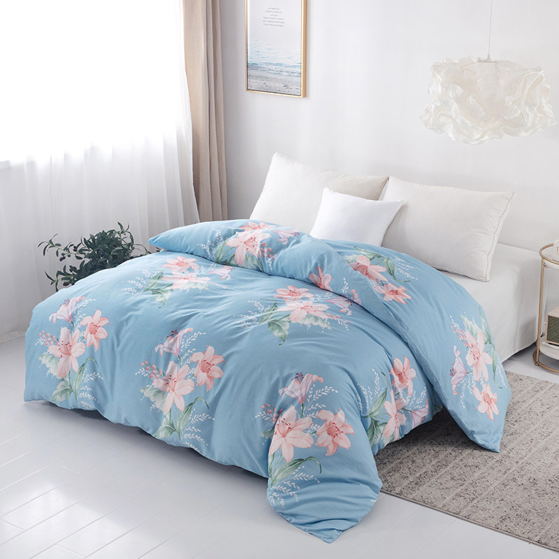 纯棉被套单件清新100全棉被罩150x180x200x230加大被子被套