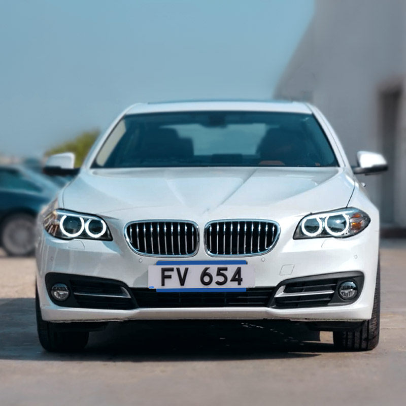 大灯专用用于11-13款宝马总成f18f19改装天使眼日行大灯总成