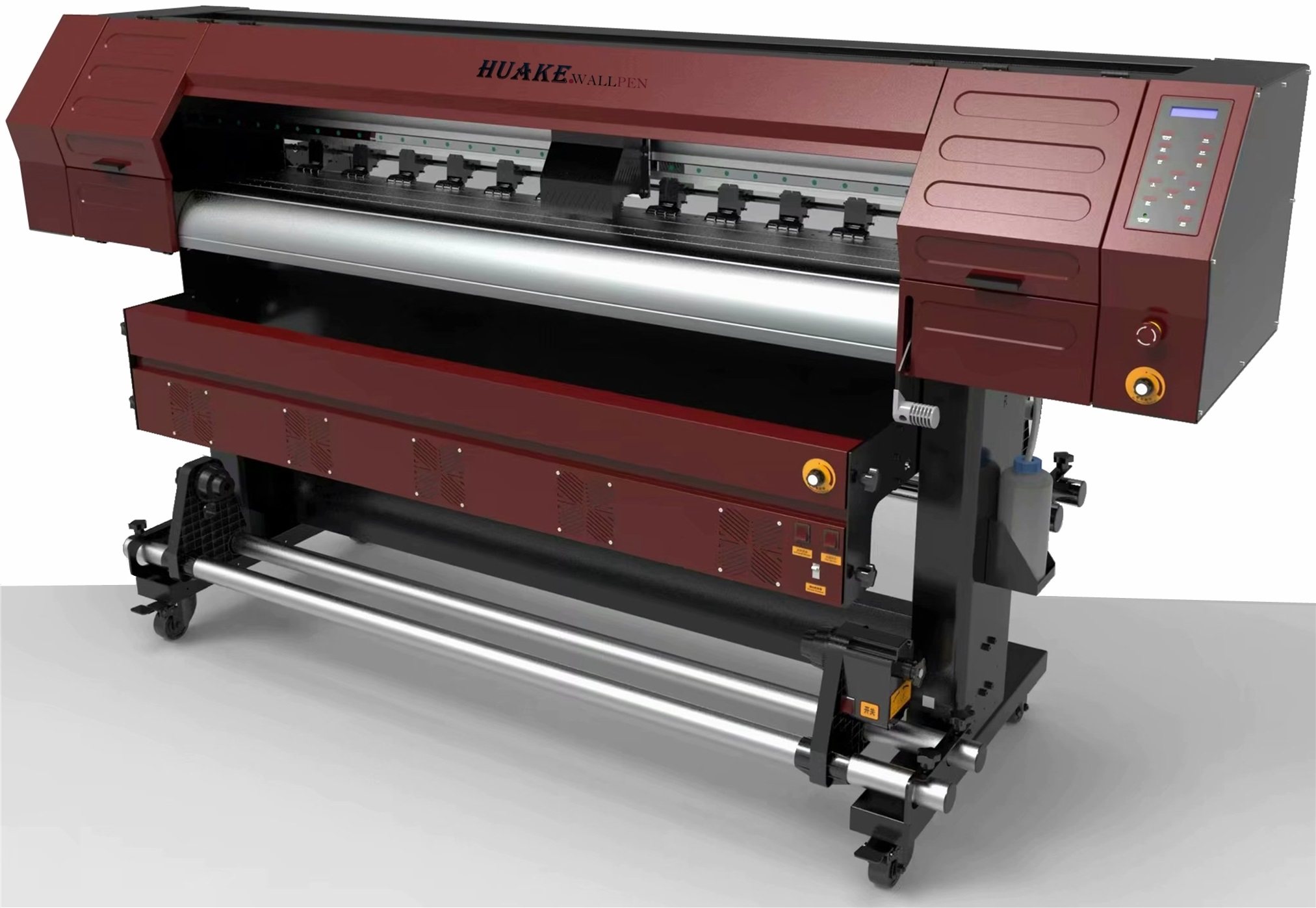 压电写真机华彩户外户内数码喷机微压玻璃移们宽幅打印机