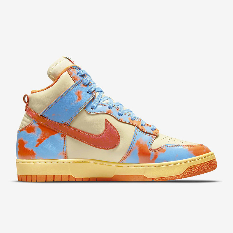 耐克男鞋女鞋nikedunk蓝橙酸洗复古潮流休闲运动休闲鞋