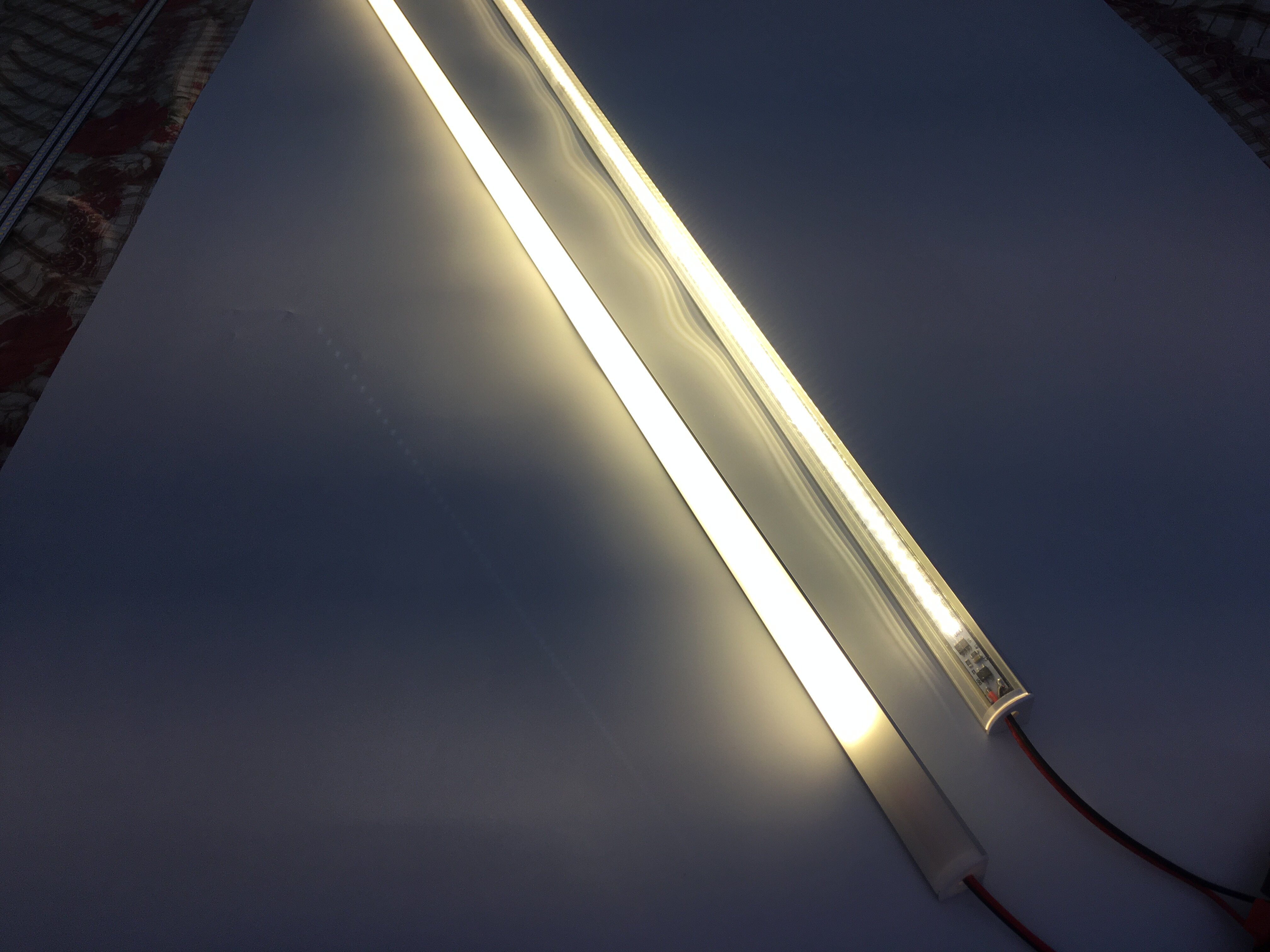 led灯带灯条220v带v型90度45度发光 u型平面发光硬灯条无需变压器