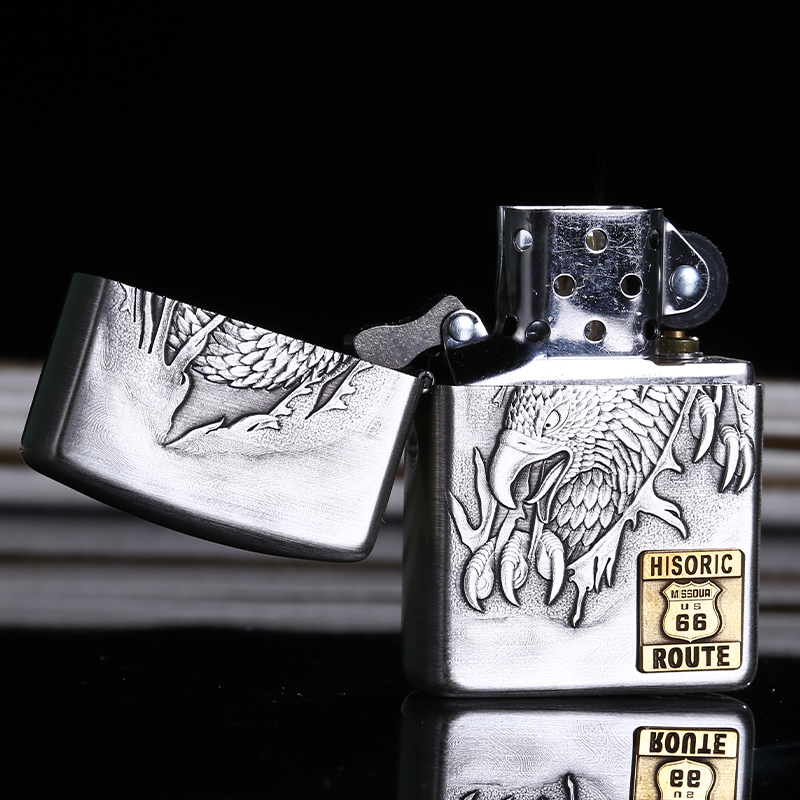 打火机收藏限量芝宝礼物男友zippo雷鹰哈雷鹰男士zippo