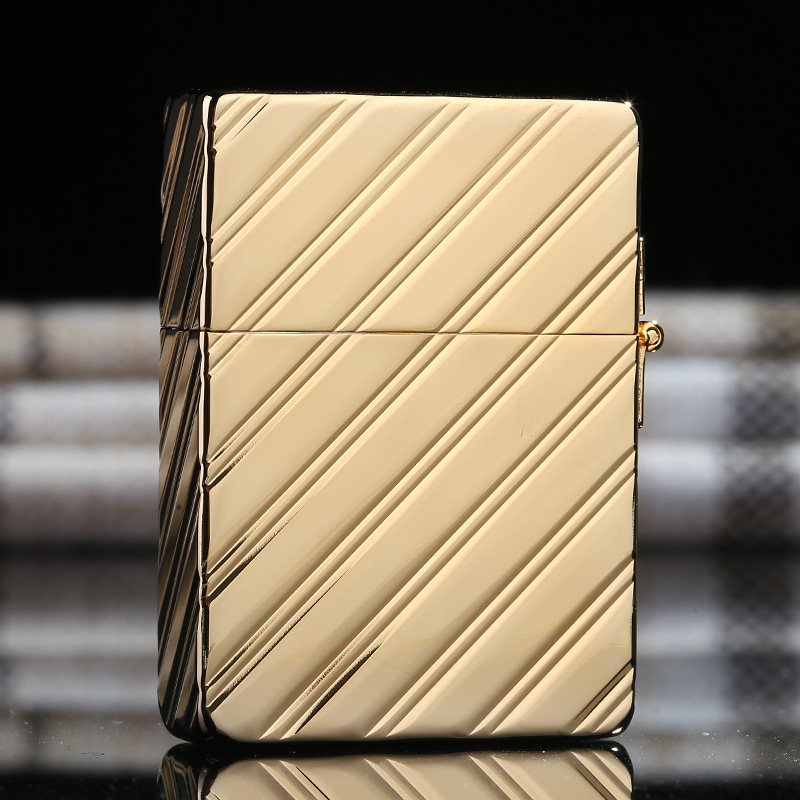 24k纯金打火机zippo正版限量绝版外壳男士芝宝zippo