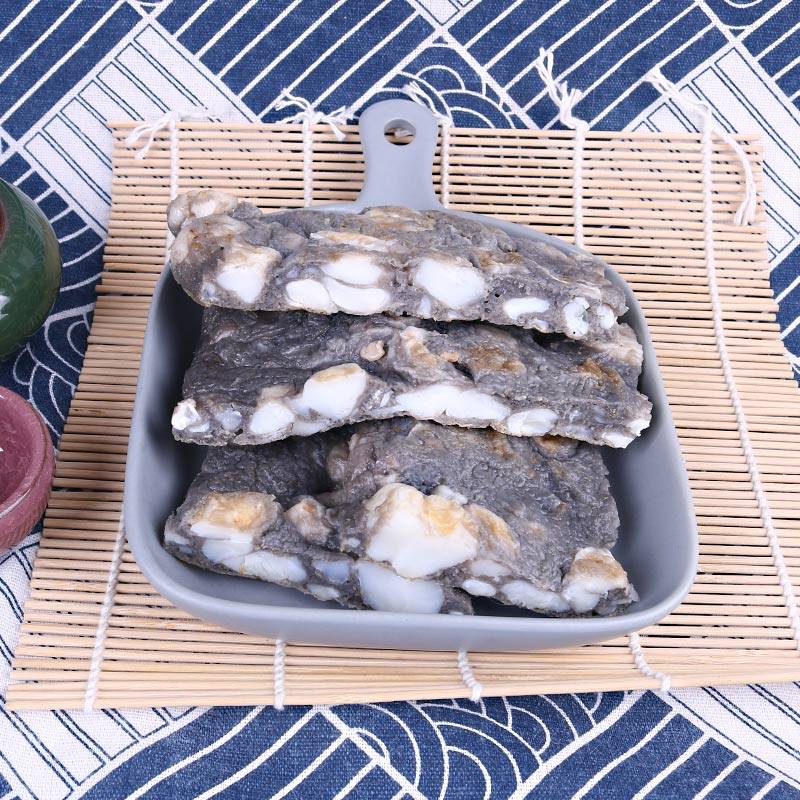 墨鱼饼目鱼双蛋浙江温岭石塘特产手打淡墨鱼蛋饼500g饭店餐饮冷菜