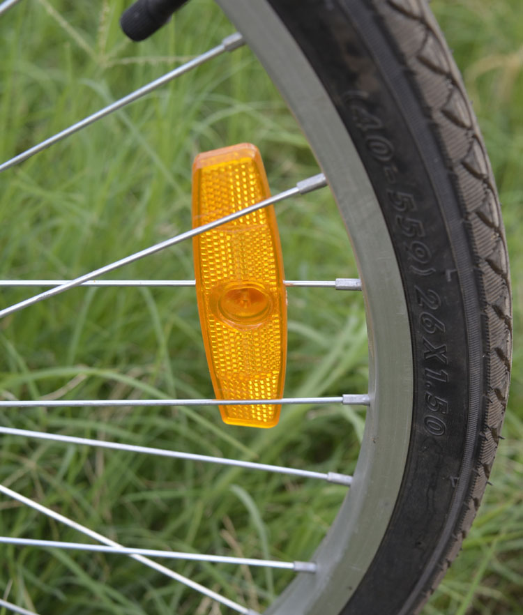 车灯反光自行自行车尾灯辐条警示灯夜骑灯车架自行车灯