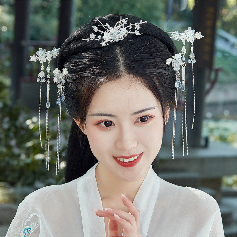 嫙笄原创手工古风发簪步摇古装汉服流苏发饰发饰