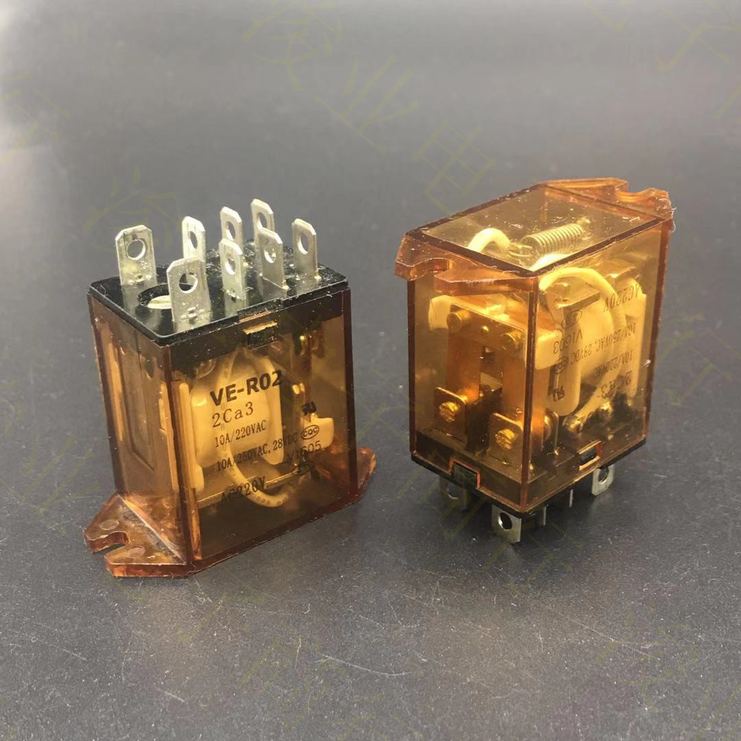 ve-r02电动卷帘门专用继电器2ca310aac220v8脚拔座件继电器