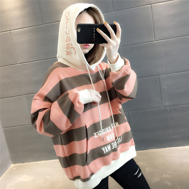 学院风卫衣女春秋薄款2019秋季新款女装韩版卫衣