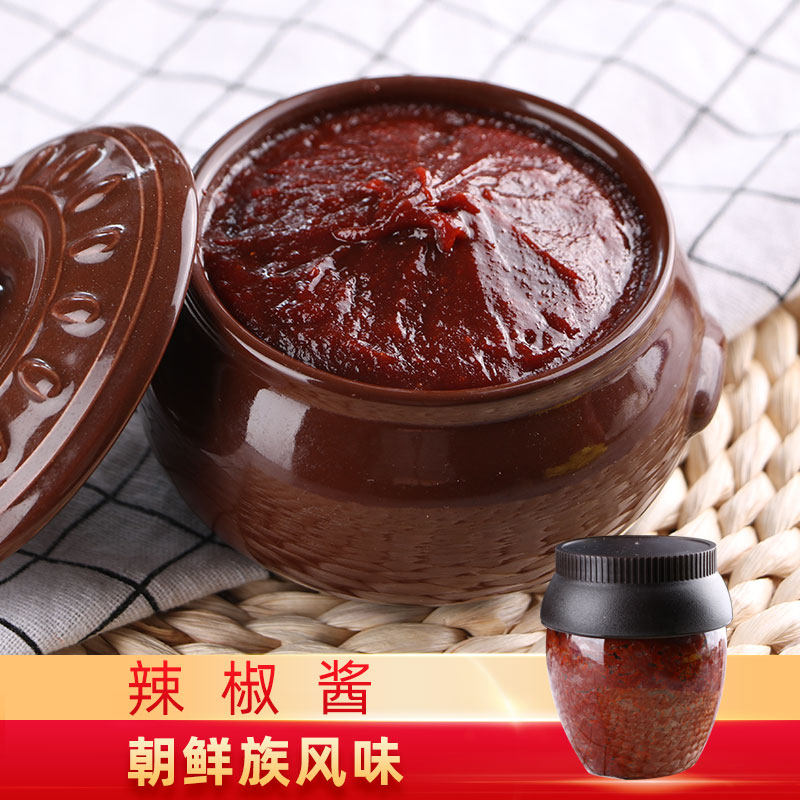 韩国辣酱韩式辣酱正宗韩国辣椒酱炒年糕甜辣酱石锅拌饭酱部队火锅