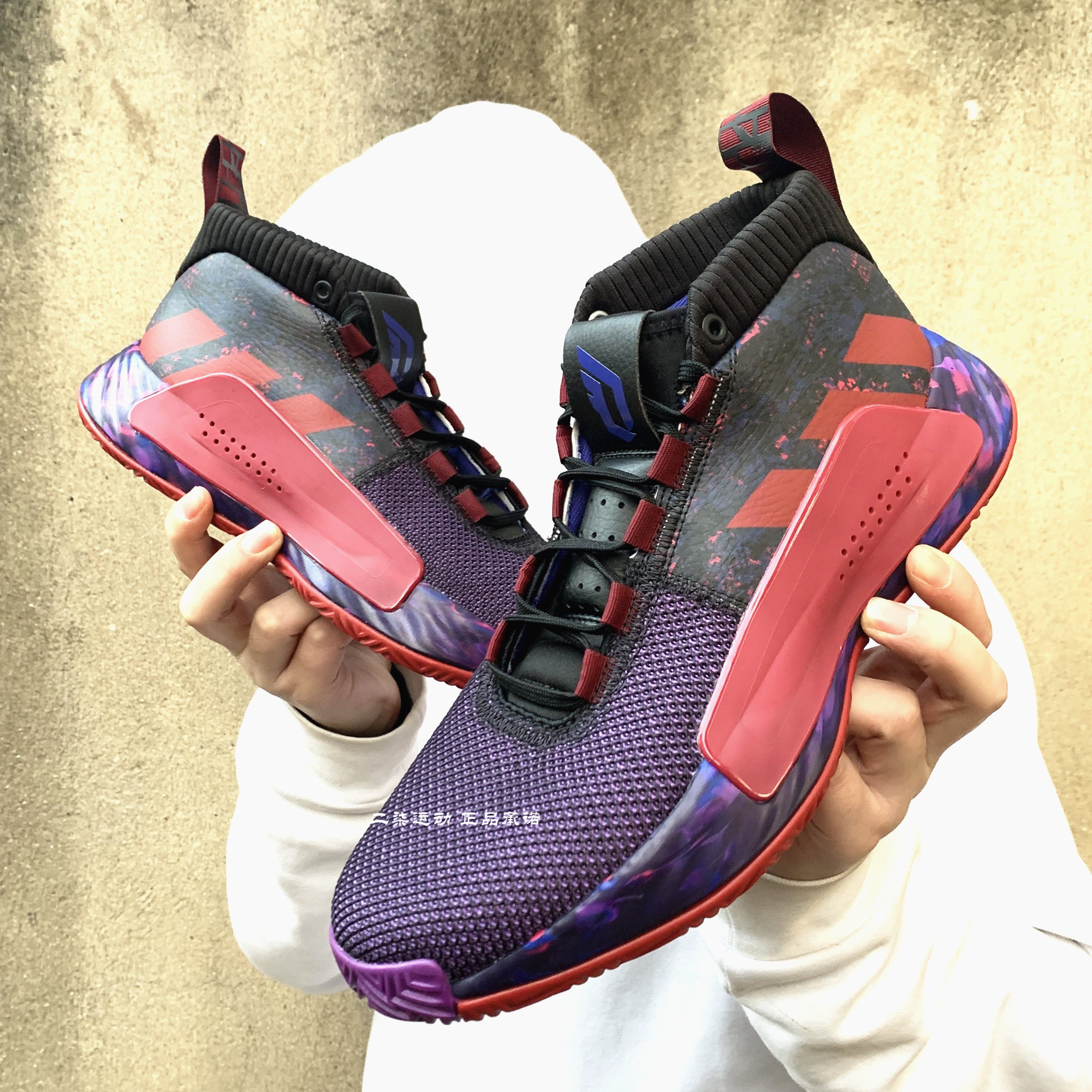 阿迪达斯dame5利拉德5代中国行夏季男子实战篮球鞋ee8663ef9370